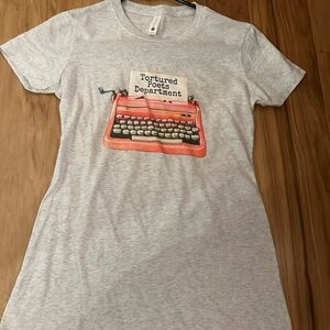 Taylor Swift Tortured Poets Department Typewriter tee shirt next level xs new